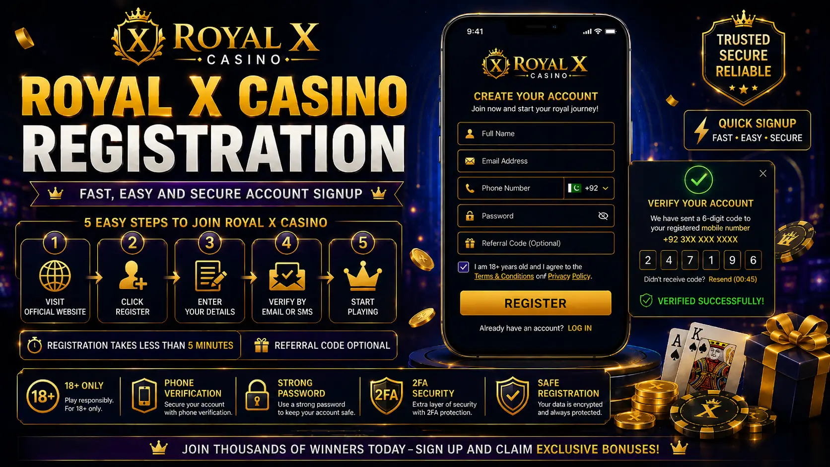 Royal X Casino Registration 